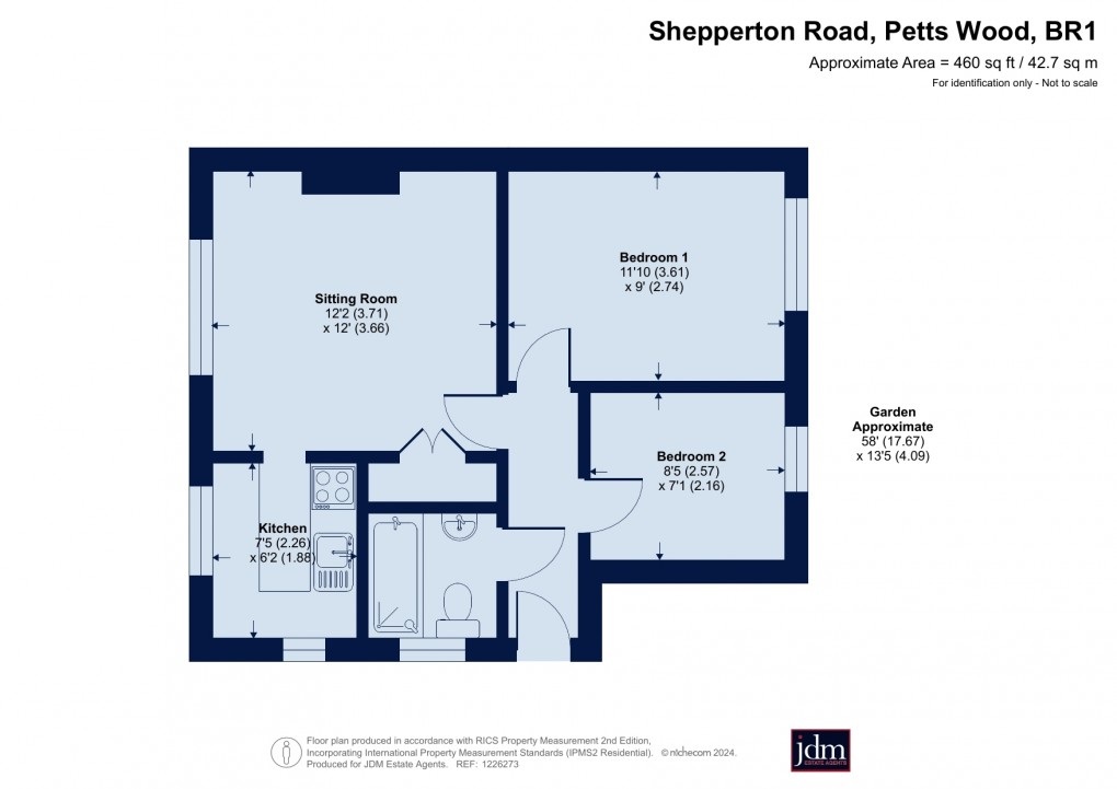 Floorplan for Petts Wood, Orpington