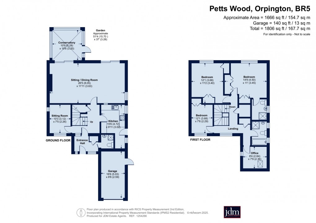 Floorplan for Petts Wood, Orpington