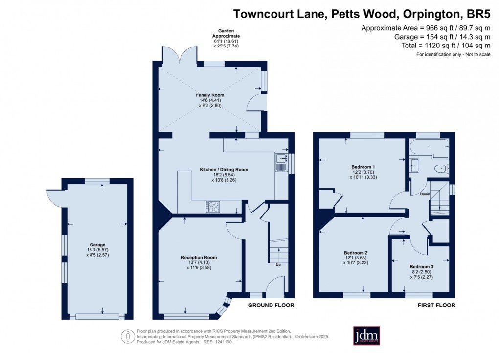 Floorplan for Petts Wood, Orpington