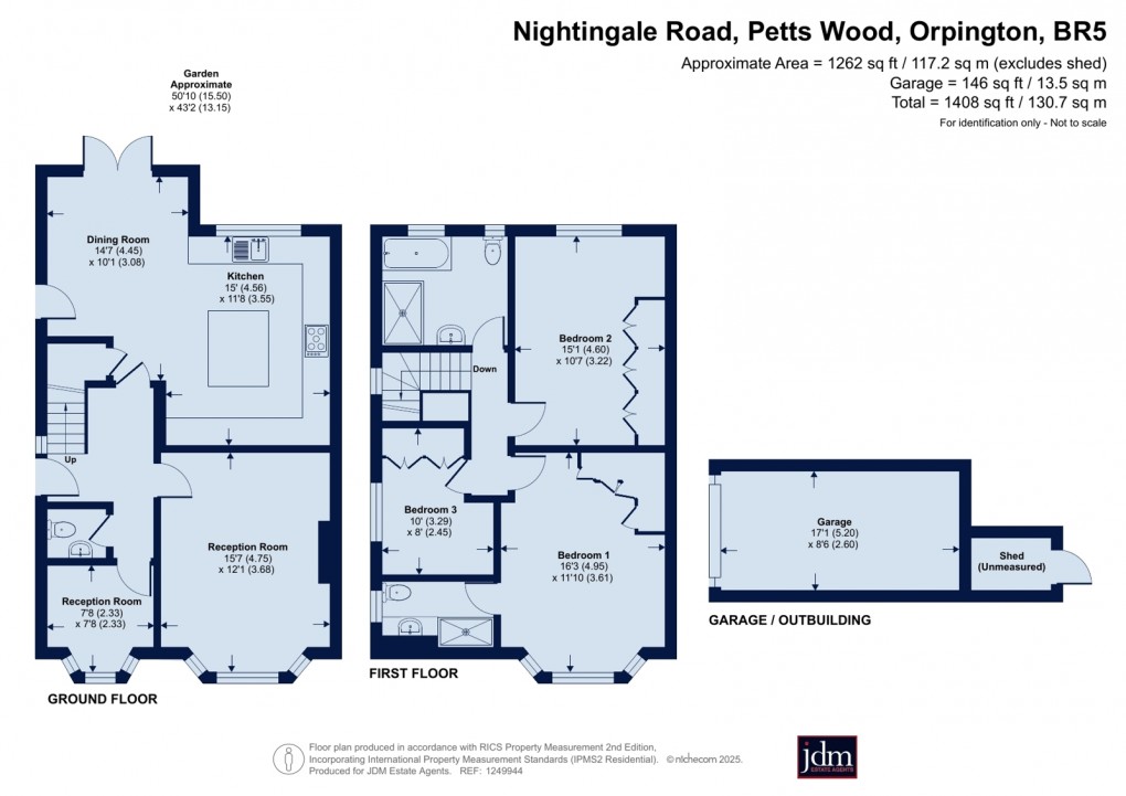 Floorplan for Petts Wood, Orpington