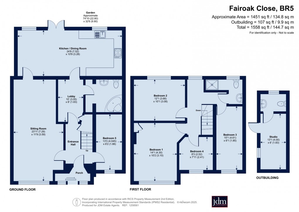 Floorplan for Petts Wood, Orpington, Kent